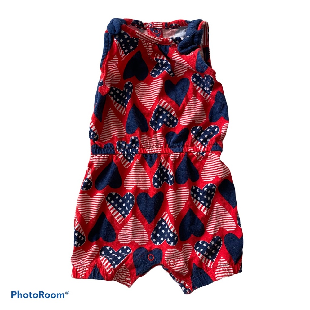 Heart Flag Romper